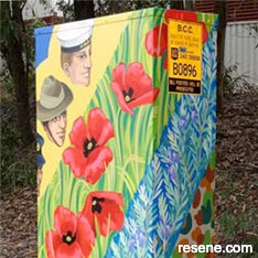 Artisticly painted power boxes