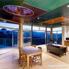 The colours of Tui feature in this modern home