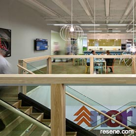 Lion uses a wide palette of Resene colours in their offices