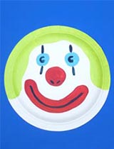 Paint a clown face