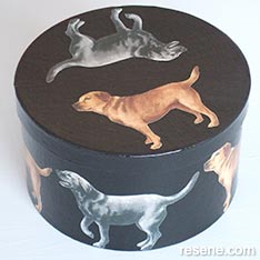 Decorated hat box project