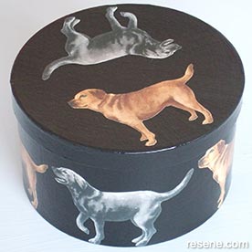 Decorated hat box project
