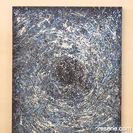 Textured abstract painting