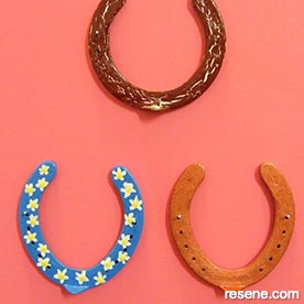 Decorated horseshoes