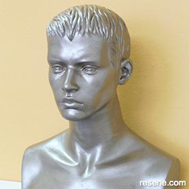 Transform a mannequin bust into a metallic masterpiece