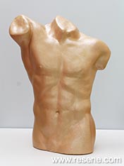 Paint a gold torso