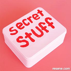 Make a secret tin