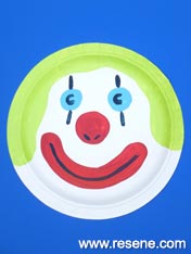 Paint a clown face