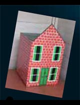 Make a cardboard toy house