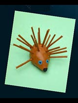 Create this prickly hedgehog model