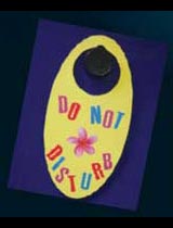 How to make a do not disturb door sign
