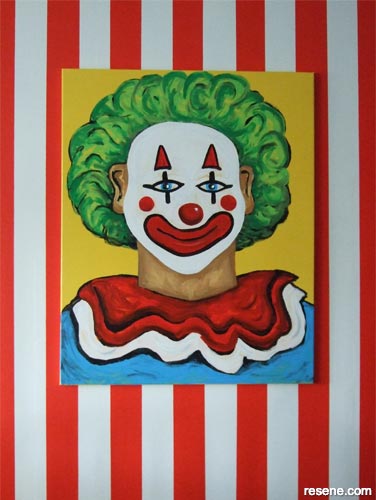 Cool clown painting