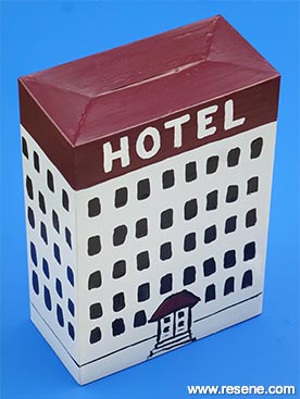 Make an cardboard hotel