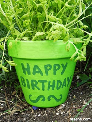 Make a Happy Birthday pot