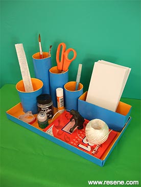 Create a desk tidy