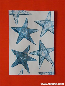 Make a potato star stamp
