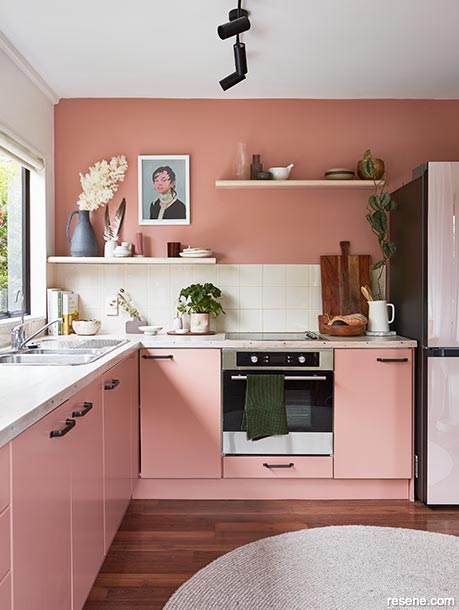Colourful cabinetry