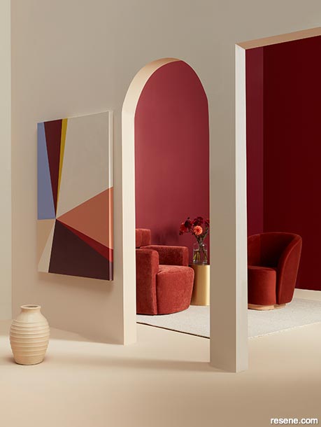 An emerging trend of red in home interiors