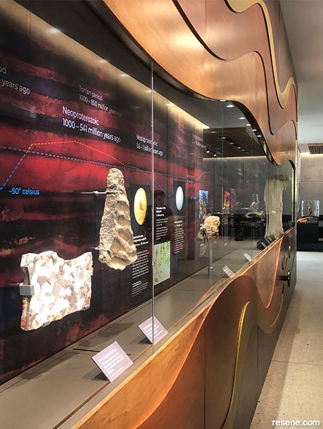 Stardust to Supercontinents Timeline exhibit