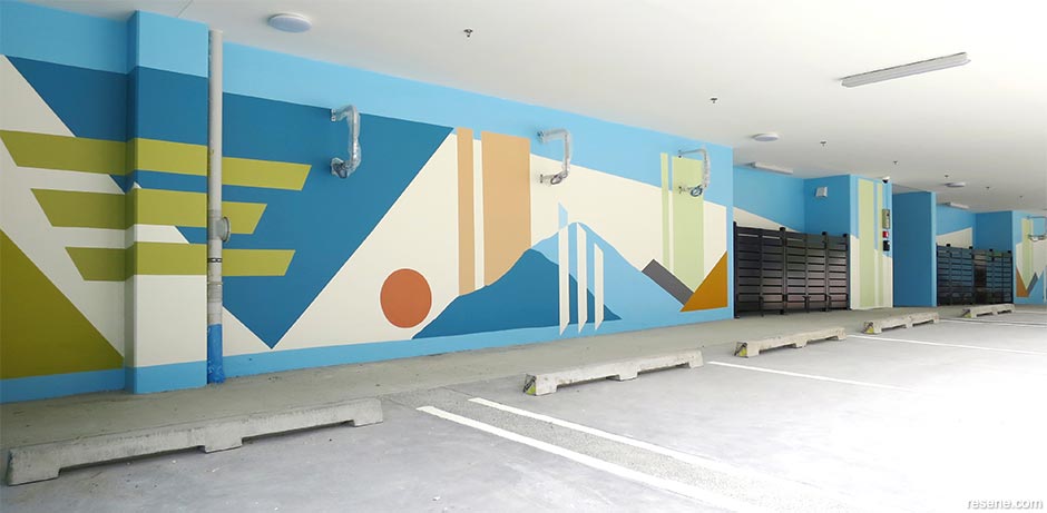 Kāinga Ora Carpark mural