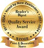 Reader's Digest Quality Service Award Winner 2017-2024 Paint & Decorating Stores