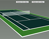 Tennis court colours online