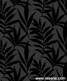Resene Camellia Wallpaper Collection - 1703-113-07 Verdi Black Flock 