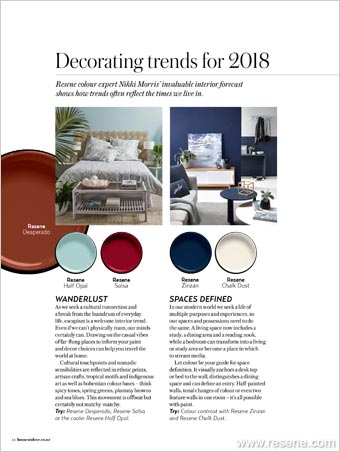 Decorating trends for 2018