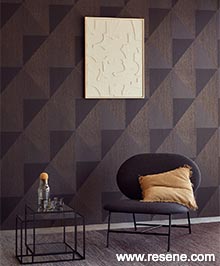 Resene Bold Wallpaper Collection - Room using E395825 