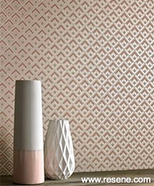 Resene Camellia Wallpaper Collection - Room using 1703-112-04-Gio