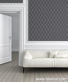 Resene Dream Again Wallpaper Collection - Room using 36502-3