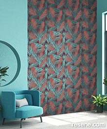 Resene Eden Wallpaper Collection - Room using J98210