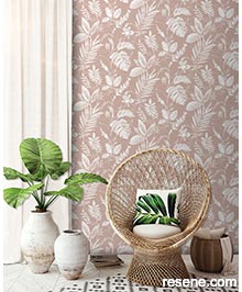 Resene Eden Wallpaper Collection - Room using L98903