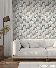 Resene Eden Wallpaper Collection - Room using M32201