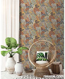 Resene Eden Wallpaper Collection - Room using M36902