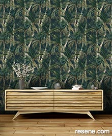 Resene Eden Wallpaper Collection - Room using M37914
