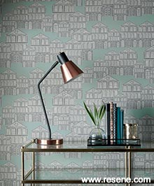Resene Elodie Wallpaper Collection - 1907-137-03 roomset