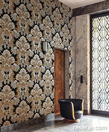Resene Folies Wallpaper Collection - Room using FOL704