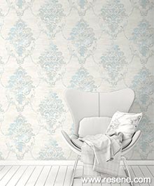 Resene French Impressionist Wallpaper Collection - Room using FI71008