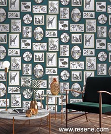 Resene Glasshouse Wallpaper Collection - Room using 90230