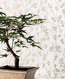 Resene Hanami Wallpaper Collection - Room using HAN100341717