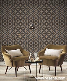Resene Modern Art Wallpaper Collection - Room using 309331