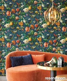 Resene Museum Wallpaper Collection - Room using E307306 