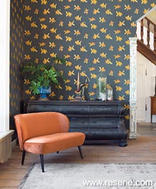 Resene Portobello Wallpaper Collection - Room using 289489