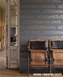 Resene Portobello Wallpaper Collection - Room using 289557