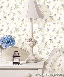 Resene Pretty Prints 4 Wallpaper Collection - Room using PP35528