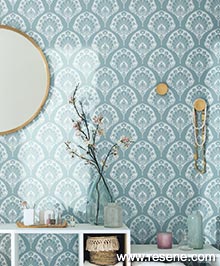Resene Smile Wallpaper Collection - Room using SMIL69859505