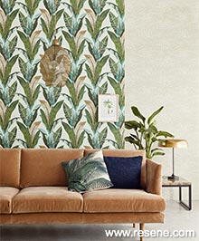 Resene Vivid Wallpaper Collection - Room using E384502