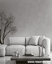 Resene White on White Wallpaper Collection - Room using OY34402