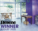 August 2005 winner of Resene and Your Home & Garden competition